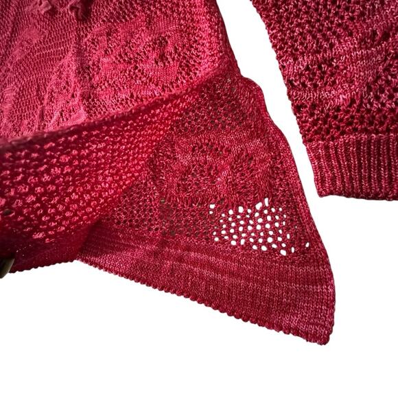 INC International Concepts Women's Small Diamond Lace Up Tie Long sleeve - Picture 7 of 14